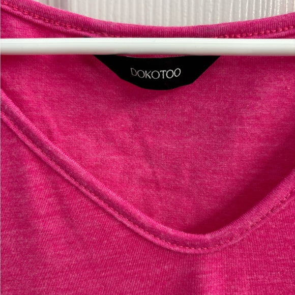 Pink Ruffled Sleeve Top - Picture 2 of 3